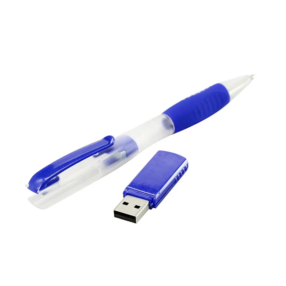 Özelleştirme plastik kalem şekli usb bellek sürücüler toptan kişiselleştirilmiş hediyeler kalem flash bellek öğretmenler için