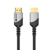 Câble HDMI certifié OEM/ODM 8K 60Hz 2.1V Malte vers Malte en alliage d'aluminium pour téléviseurs/ordinateurs portables/DVD/projecteurs Câble HDMI 4K.