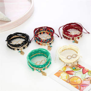 Bohemio Vintage Venta caliente pulsera ojo mano colgante conjunto <span class=keywords><strong>6</strong></span> pulseras mujer joyería de moda - Product Image 6