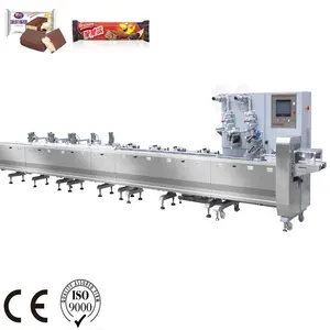 Equipamentos para embalagem de alimentos, equipamento de embalagem horizontal de alta velocidade de chocolate