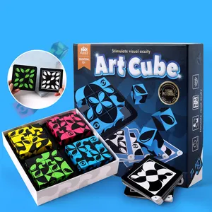 Blocs de cube en bois pour enfants et adultes, jouets artisanaux, loisirs créatifs, art, 1 pièce