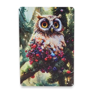 Großhandel 20*30CM Owl Metal Tin Sign Kunden spezifische UV-gedruckte Vintage Eisen Poster Plakette für Pub Bar <span class=keywords><strong>Cave</strong></span> Club Dekoration - Product Image 5