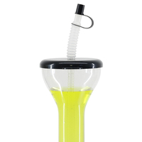 Gobelet de fête en plastique PET réutilisable de 600 ml en forme de ballon de football avec couvercle, sans BPA, anti-fuite, pour promotion de bar, souvenir, vente en gros