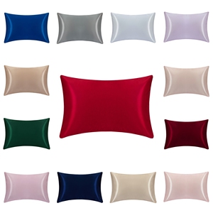 Set di Lusso con Federa <span class=keywords><strong>in</strong></span> Morbida <span class=keywords><strong>Seta</strong></span> Satinata e Mascherina per Occhi, Federa Moderna di Alta Qualità per Uso Domestico, Misura Queen - Product Image 5
