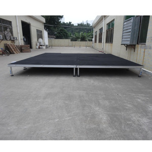 Quick setup stable <b>stage</b> aluminum outdoor performance four legs <b>stage</b> - Product Image 5
