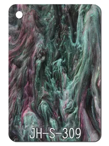 Foglio di perspex acrilico in marmo colorato da 10mm con linea di produzione di vetro plexi colorato di alta qualità per la decorazione
