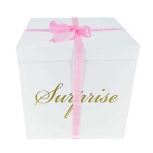 <span class=keywords><strong>Caja</strong></span> de regalo de gran explosión para Baby Shower, <span class=keywords><strong>caja</strong></span> de <span class=keywords><strong>globos</strong></span> <span class=keywords><strong>con</strong></span> tapa para cumpleaños, Navidad, Día de San Valentín, compromiso - Product Image 2