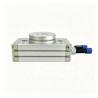 Cilindro Rotatorio Neumático HRQ50A de Doble Acción para Rotación de Piezas en Automatización Industrial