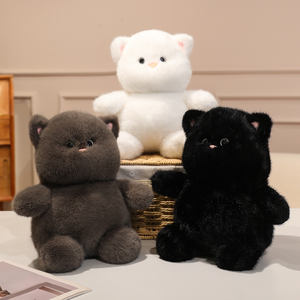 Мягкая плюшевая игрушка «Толстый кот» с вышивкой, наполнитель из ПП хлопка, три цвета, подарок на день рождения или для промоакций - Product Image 4