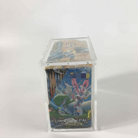 Boîte de présentation coulissante en acrylique de haute qualité avec couvercle pour collection ultra premium de cartes à jouer Pokémon