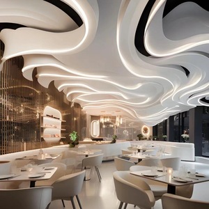 Tùy chỉnh hình dạng đặc biệt cát bảng đèn sảnh khách sạn bar quầy lễ tân khu vực tiếp tân bán hàng đèn chùm đèn Mặt dây chuyền - Product Image 3