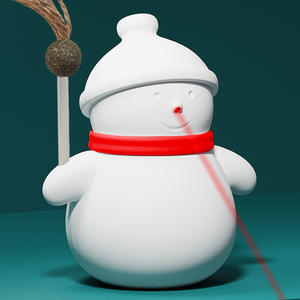 Juguete para Gatos Snowman, Juguete Láser Automático Recargable, Juguete de Entretenimiento para Mascotas con Bola de Menta - Product Image 4