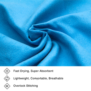 Serviette de sport en microfibre suédée carrée personnalisée en gros avec poche, séchage rapide, pour la plage et la salle de sport - Product Image 3