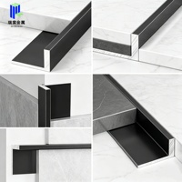 Profilé d'angle en aluminium en forme de L pour carrelage, bande décorative, accessoire de carrelage, protection d'angle, fourni par Foshan
