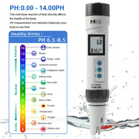 COM300 PH mètre 3 en 1 PH EC TDS détecteur de température moniteur ATC Aquarium piscine testeur de qualité de l'eau outil de conductivité