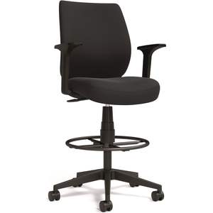 Taburete de Dibujo Alera Wessex con Altura de Asiento Ajustable, Capacidad de 275 lb, Brazos Extraíbles y Anillo de Reposapiés para Uso en Oficina - Product Image 3
