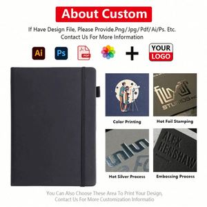 Customizable School PU Leather <b>Note</b> <b>Book</b> Diary Custom A4 A5 A6 Size Hardcover Notebook Printing for Student - Product Image 2