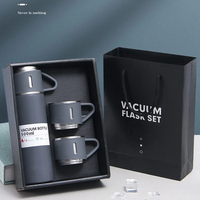 Mug mobil desain klasik, termos baja tahan karat terisolasi dinding ganda, Set cangkir teh kopi mobil, termos vakum Universal dapat disesuaikan