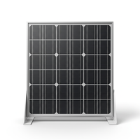 Panneau solaire monocristallin en verre 30W, chargeur de batterie solaire 5400Pa résistant à la neige pour tracteur de pelouse, caméra de sécurité, surveillance agricole