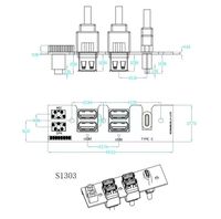 Câble d'interface audio USB 2.0/3.0 pour casque et caméra, pour boîtier PC mini, vente en gros directe usine