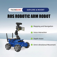 Tscinbuny ROS Brazo Robótico de Seis Grados de Libertad con Radar Láser, Mapeo SLAM, Navegación, Visión Profunda, Robot de Voz ZYC0264 JETSON