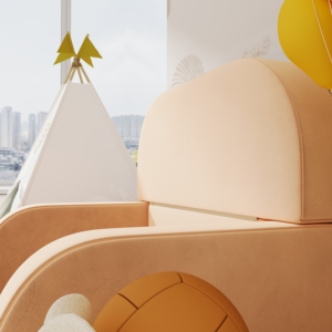 Paquete de compresión sofá para niños sofá plegable para niños sofá cama de felpa cálido sofá multifunción para bebé es adecuado para dormitorio chico muebles - Product Image 5