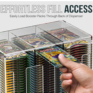 กล่องใส่การ์ด3ช่องสำหรับ Po kemon TCG yugiho การ์ดอะคริลิคบูสเตอร์แพ็ค - Product Image 5