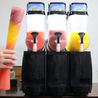 Machine à Granita et Slush Commerciale pour Daiquiri Froid, Margaritas et Boissons Glacées, 4 Cuves de 15L