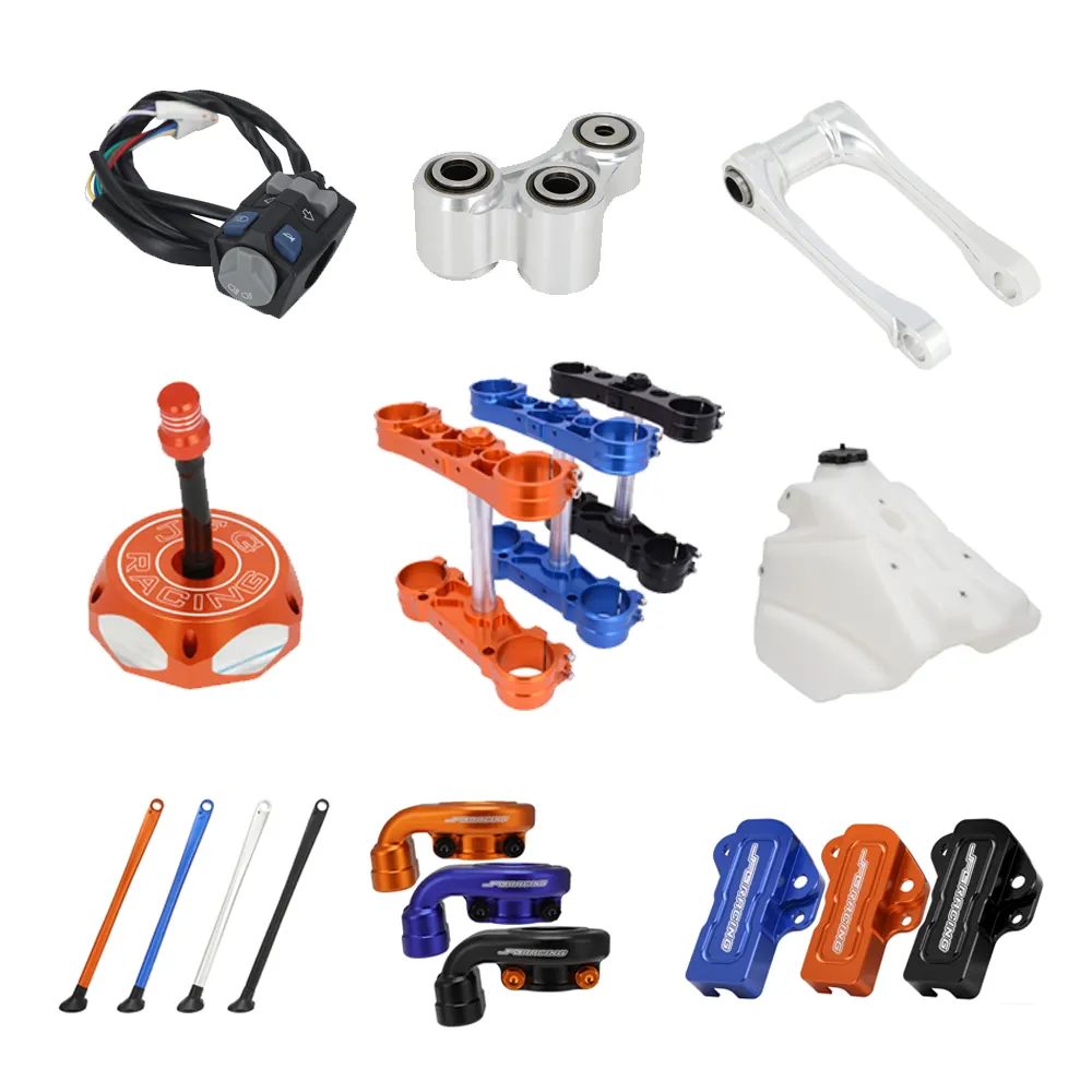 Piezas de bicicleta de Cross para Ktm 125-500 Exc/Exc-F/Xc/Xc-W/Xc-F/Xcf-W Triple abrazadera Temple Gas Cap interruptor de tanque de combustible acelerador montaje de choque