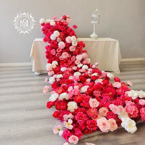 Maggior Quantità di Ghirlande Romantiche Rosse per Decorazioni Nuziali con Fiori da Tavola Realistici e Sognanti - Product Image 1