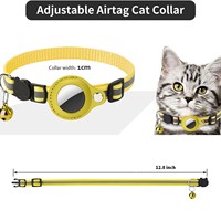 Nouveau kit de localisation intelligent Airtag, collier anti-perte pour animaux de compagnie, collier réfléchissant pour chat