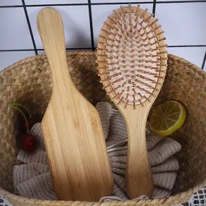 Quality Natural Professional Bamboo Wooden Hair Massage Comb Wood Hair Brush