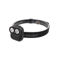 Lampe frontale super lumineuse zoomable réglable IPX4 étanche, alimentée par batterie, légère, durable, lampe torche LED frontale