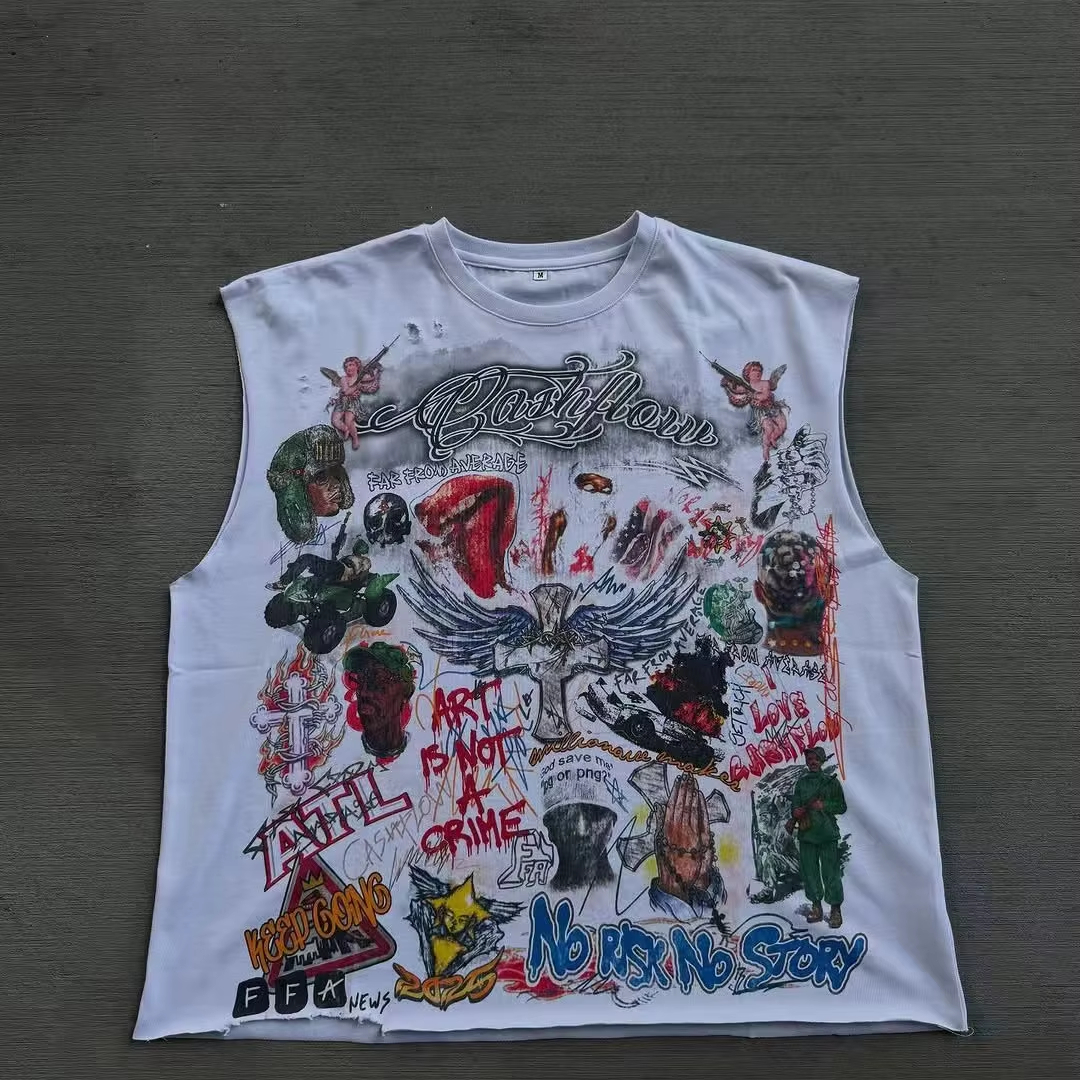 On Sale Cut Off Shirts Available In Black, Oversized Style