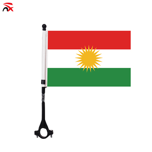 Drapeau de guidon de vélo de montagne extérieur en polyester durable, mini-drapeau imprimé sur mesure pour la pratique du cyclisme - Product Image 3