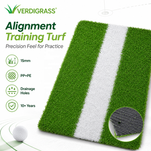 Einfach zu Installierender Indoor/Outdoor Golf Putting Green Kunstrasen 15mm Weiche Realistische Grasmatten DIY Heim- und Gartenteppich - Product Image 1