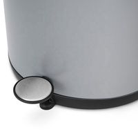 Poubelle de cuisine en acier inoxydable 10L poubelle à pédale à fermeture douce mince et petite pour le stockage de bureau à domicile