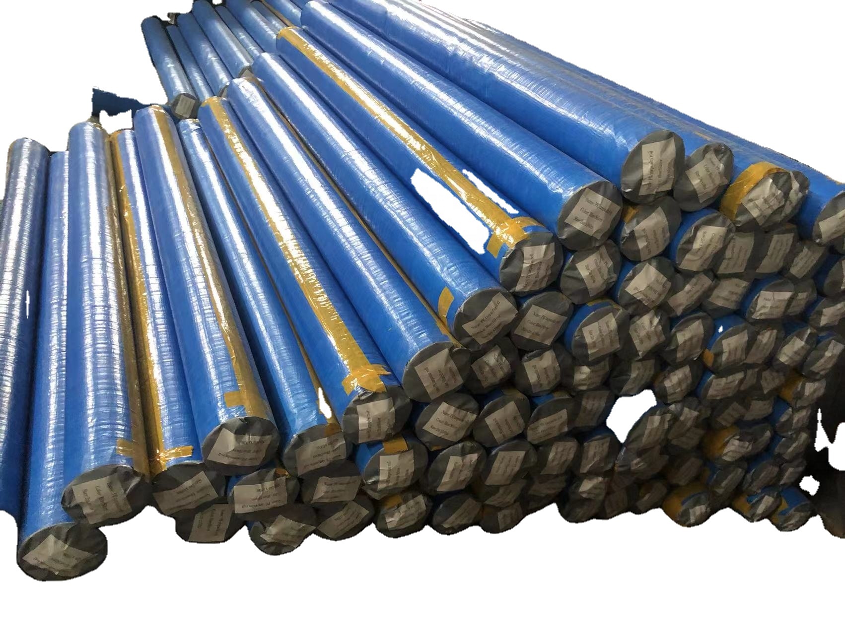 Rouleau bleu et argent