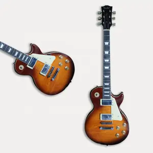 マホガニー6弦有名LPエレキギターでオレンジ色のネックを製造