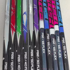 Bâton de hockey sur glace blanc 2025 All Kick, droitier/gaucher, logo personnalisé, flexibilité totale P92 P28, pour seniors, bâton de gardien de but avec bande antidérapante - Product Image 2