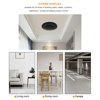 Détecteur de mouvement à induction PIR à 360 degrés intégré AC100-240V réglable Lux Time pour couloir et salon