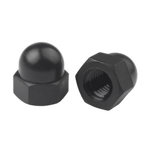 M5 M6 M8 PA66 Plástico Nylon Negro Blanco Color Hexágono Hexagonal Cúpula Tuerca <span class=keywords><strong>Acron</strong></span> Tuerca DIN1587 - Product Image 1