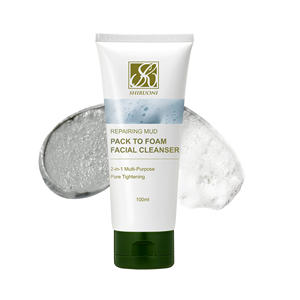 Mascarilla de arcilla natural de limpieza profunda personalizada al por mayor, mascarilla de barro <span class=keywords><strong>limpiadora</strong></span> de cara para <span class=keywords><strong>espuma</strong></span> - Product Image 1