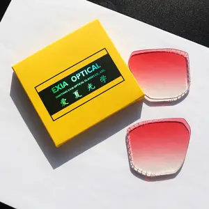 نظارات شمسية من EXIA NY15ACUT10 بعدسات نايلون مضادة للصدمات قطع بدون إطار UV400 مقاس كبير شبه نهائية