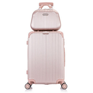 Bộ Hành Lý Xe Đẩy Bằng Nhựa ABS 3 Chiếc Bộ Vali Du Lịch Có Hộp Làm Đẹp - Product Image 1