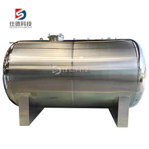 Su depolama tankı 100L-1000L litre dikey yatay kimyasal paslanmaz çelik depolama tankı yatay tank