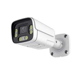 Caméra IP Bullet POE 4K 5MP couleur HD avec microphone extérieur, audio bidirectionnel, vision nocturne IR-CUT, étanche IP66, grand angle, Cloud - Product Image 1