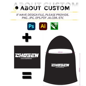 Masker Wajah penuh penutup wajah UV melindungi bernapas Balaclava umum sublimasi Logo kustom dicetak olahraga luar ruangan sepeda motor Ski - Product Image 2