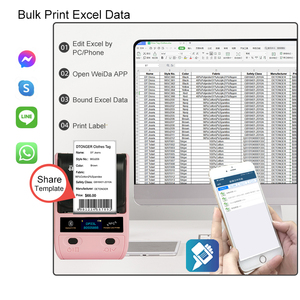 DeTonger-DP23L Giá Rẻ Cầm Tay Mã Vạch <span class=keywords><strong>QR</strong></span> <span class=keywords><strong>Code</strong></span> Giá Máy In Nhãn Máy In Nhãn Dán Máy In - Product Image 4
