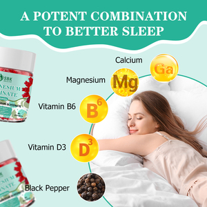 Hot Sale Magnesium Glycinate GummiesWith Magnesium Improved Night Quality Promotes Memory t Nighttime Relaxation Support Gummies - Product Image 6